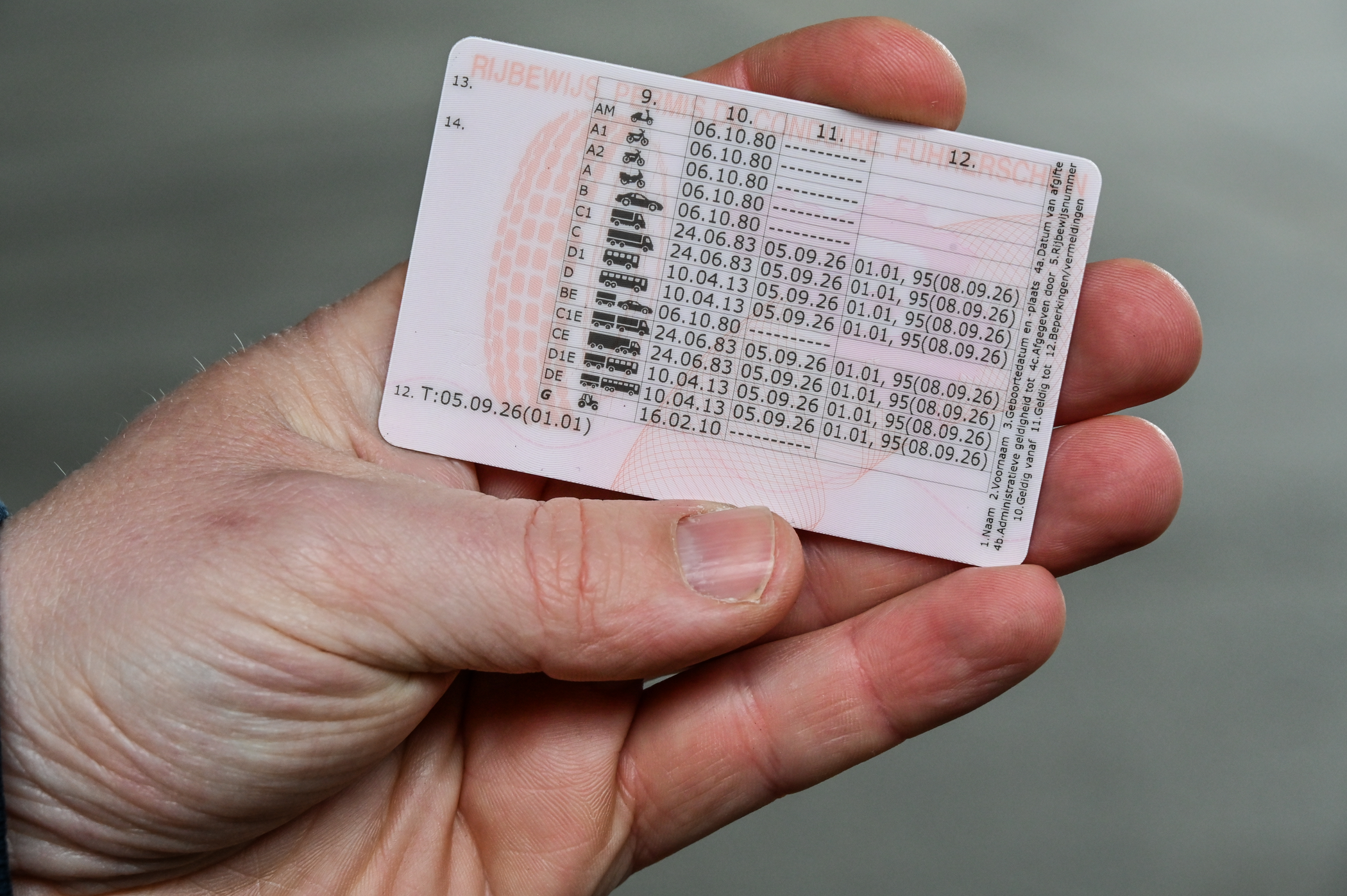 Vakbekwaamheid code 95